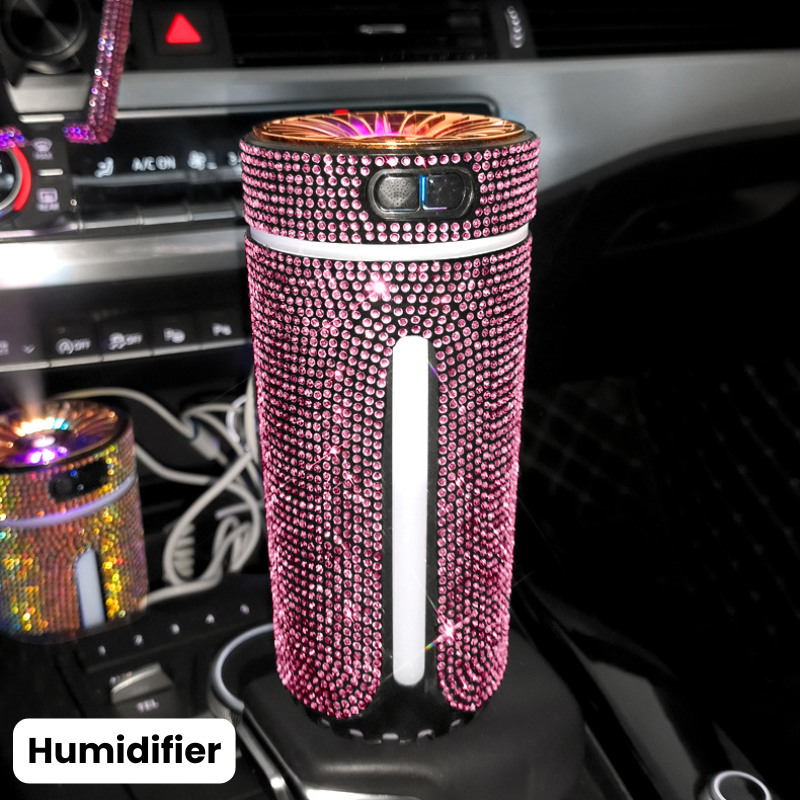 Complete Pink Sparkling Set – Seat Covers, Pillows, Steering Cover & More