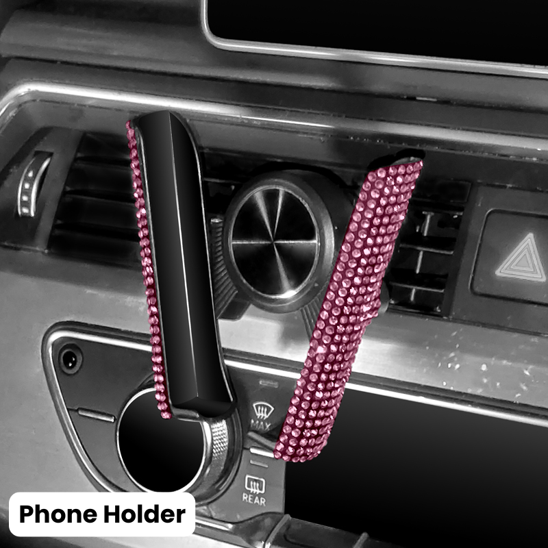 Complete Pink Sparkling Set – Seat Covers, Pillows, Steering Cover & More