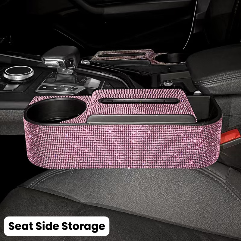 Complete Pink Sparkling Set – Seat Covers, Pillows, Steering Cover & More