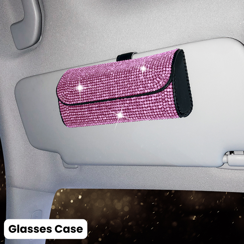 Complete Pink Sparkling Set – Seat Covers, Pillows, Steering Cover & More