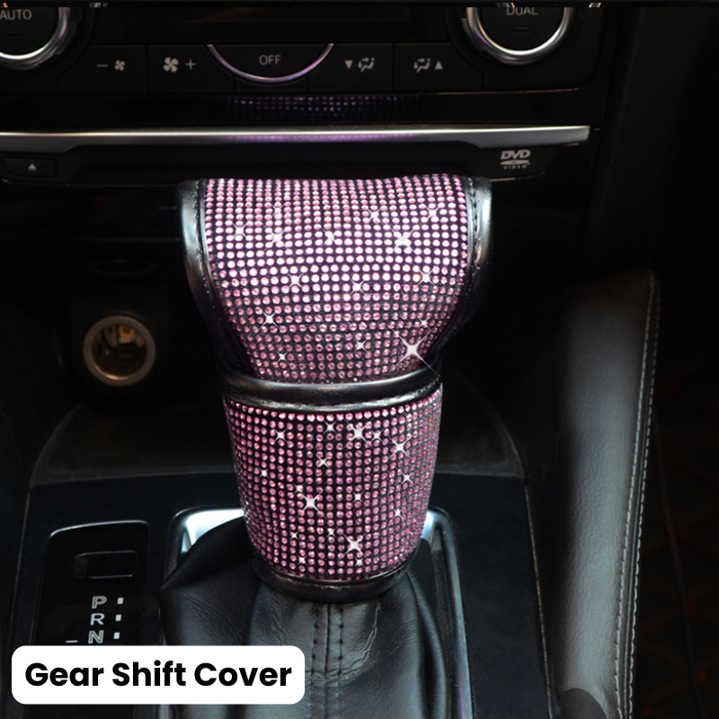 Complete Pink Sparkling Set – Seat Covers, Pillows, Steering Cover & More