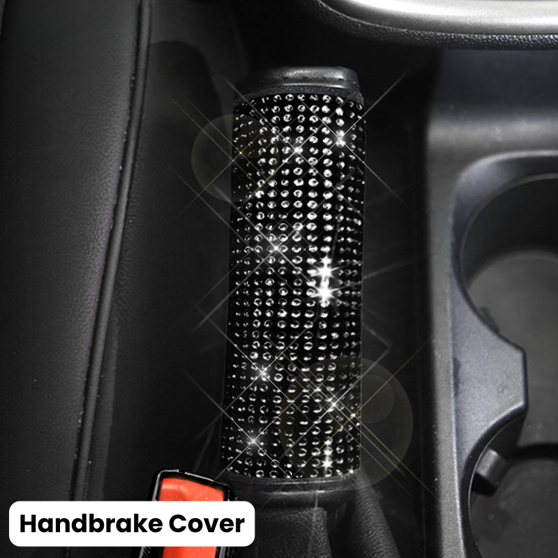 Complete Black Sparkling Set – Seat Covers, Pillows, Steering Cover & More