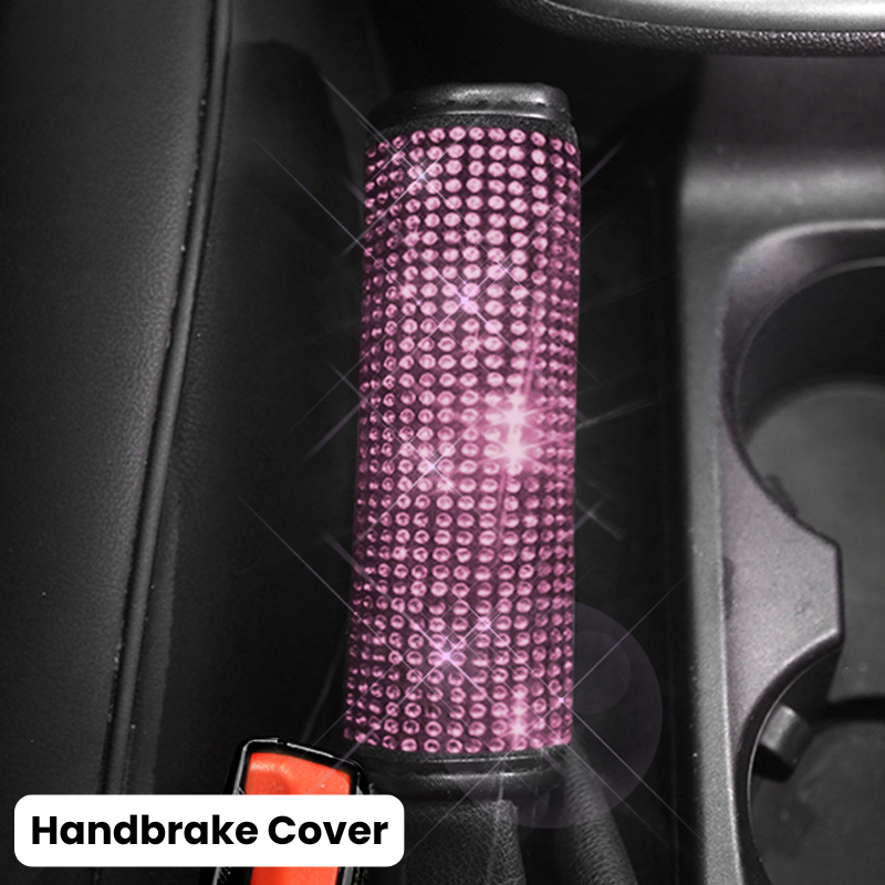 Complete Pink Sparkling Set – Seat Covers, Pillows, Steering Cover & More