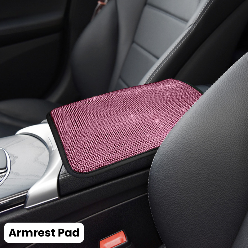 Complete Pink Sparkling Set – Seat Covers, Pillows, Steering Cover & More