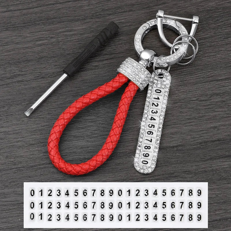 License Plate Keychain (Silver Edges)