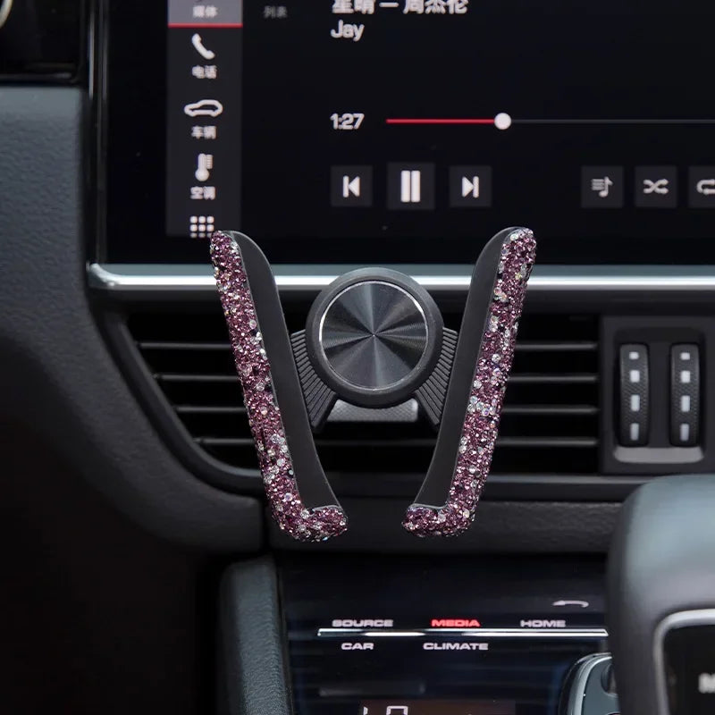 Rhinestone Phone Holder