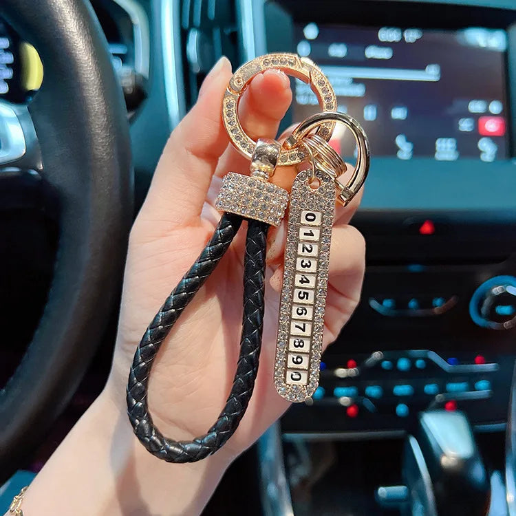 License Plate Keychain (Gold Edges)