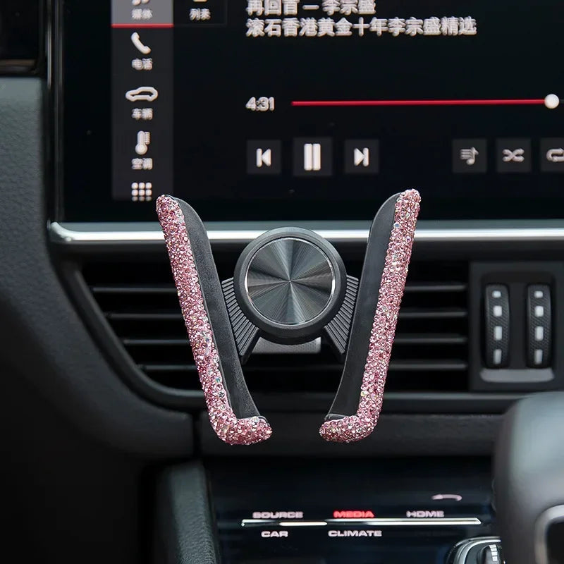 Rhinestone Phone Holder