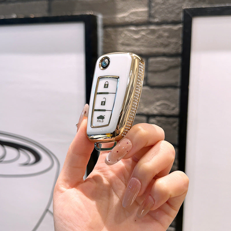 Royale Lederkollektion | Schlüsselanhängerhülle für Infiniti QX30, Q30 und mehr