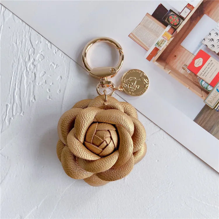 Flower Keychain (Gold Edges)