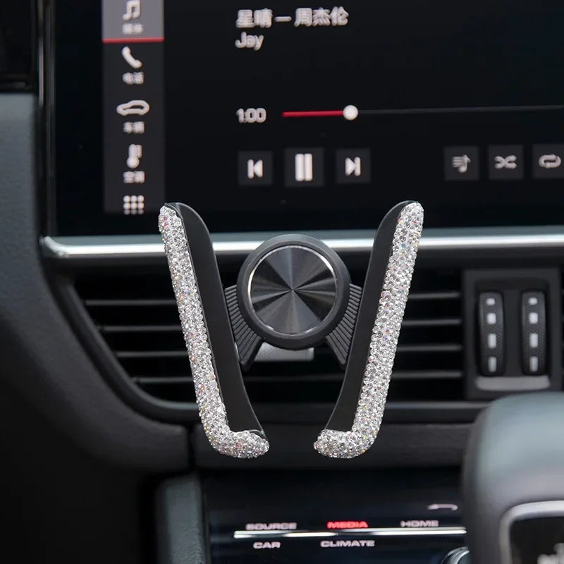Rhinestone Phone Holder