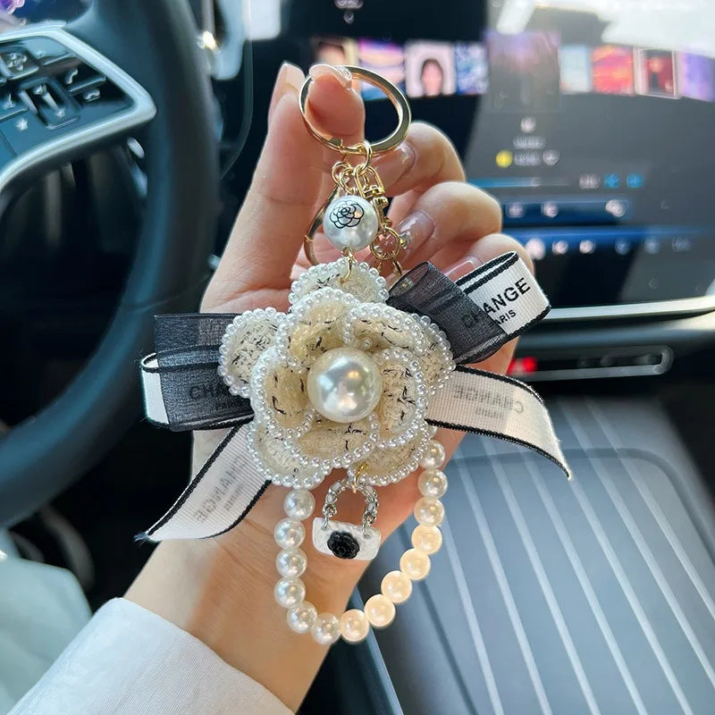 Camellia Keychain (Gold Edges)