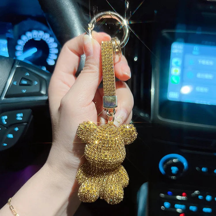 Rhinestone Bear (Gold Edges)
