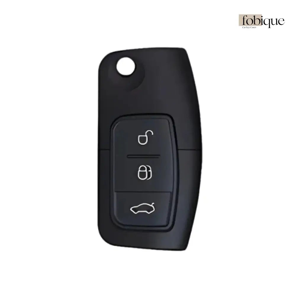 Classic Collection | Car Key Cover Compatible with Ford Focus, Fiesta, Mondeo & more – 3-Button Smart Key Case Fobique