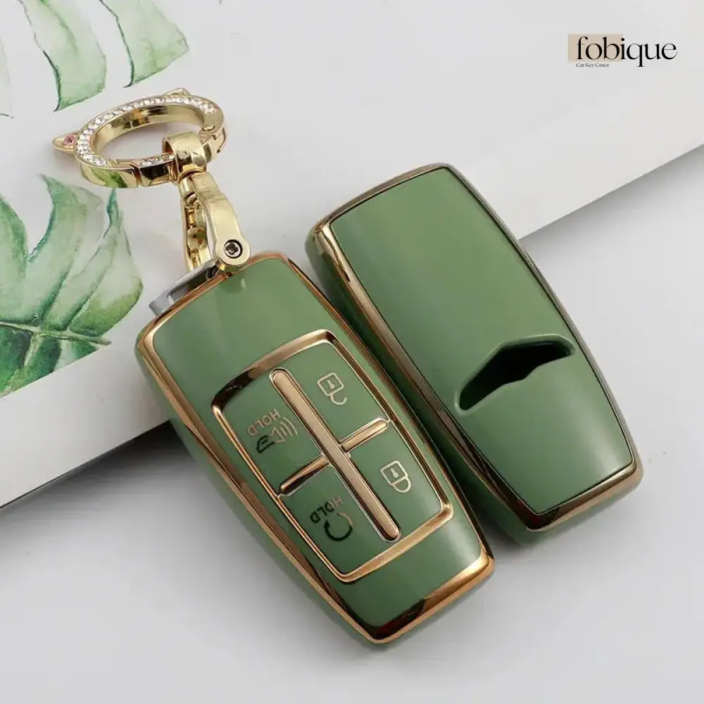 Classic Collection | Car Key Cover Compatible with Genesis G70, G80, GV70 & more – 4-Button Smart Key Case Fobique