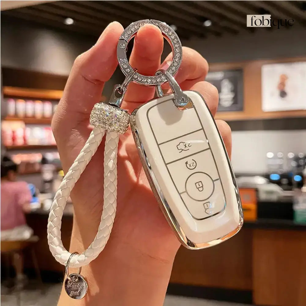 Elegant Collection | Car Key Cover Compatible with Ford Explorer, Edge, Mustang & more Fobique