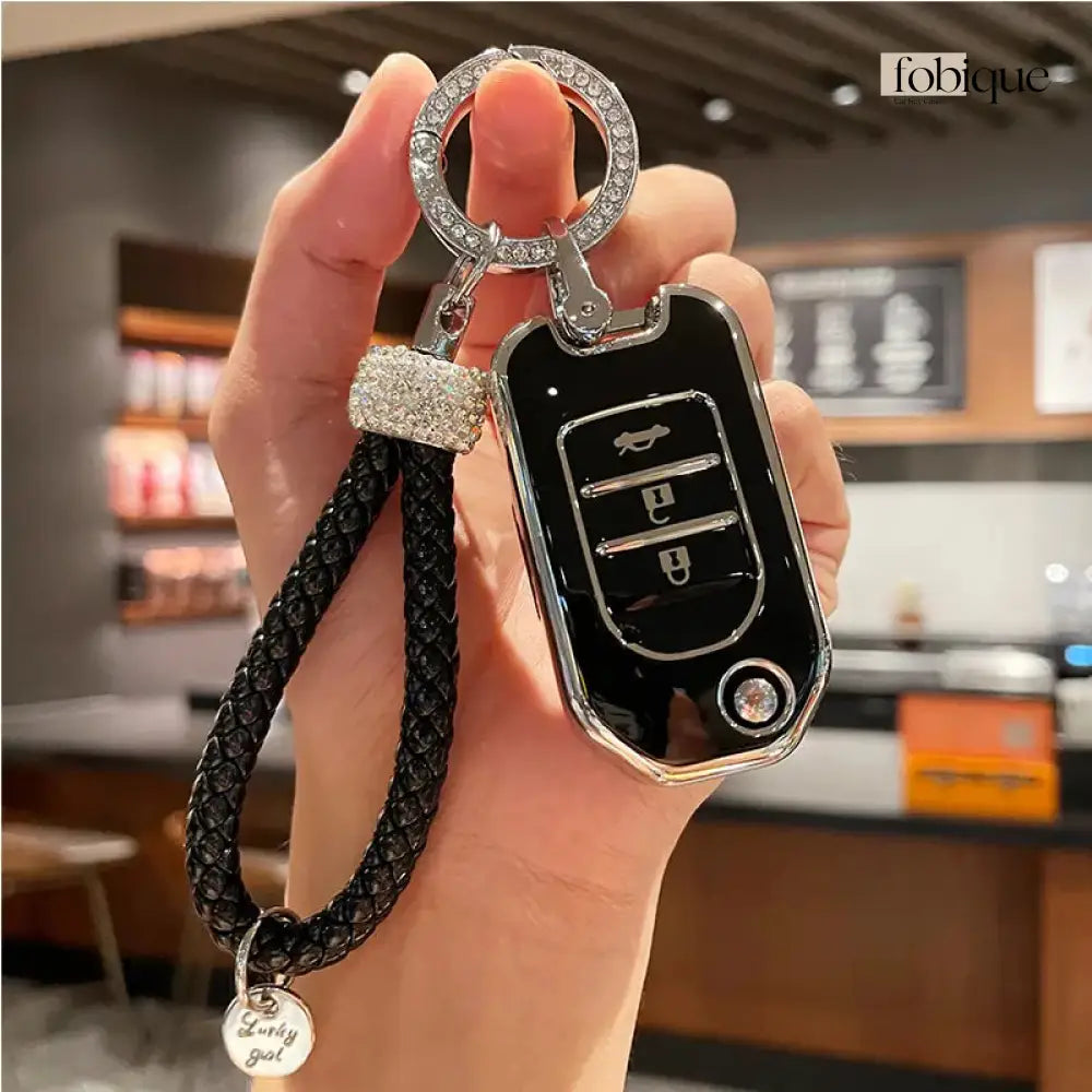 Elegant Collection | Car Key Cover Compatible with Honda Civic, Accord, CR-V, Pilot & more Fobique