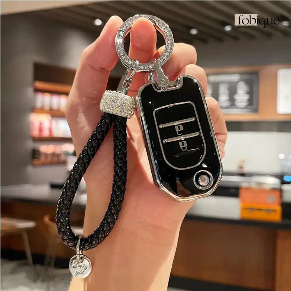 Elegant Collection | Car Key Cover Compatible with Honda Civic, Accord, CR-V, Pilot & more Fobique