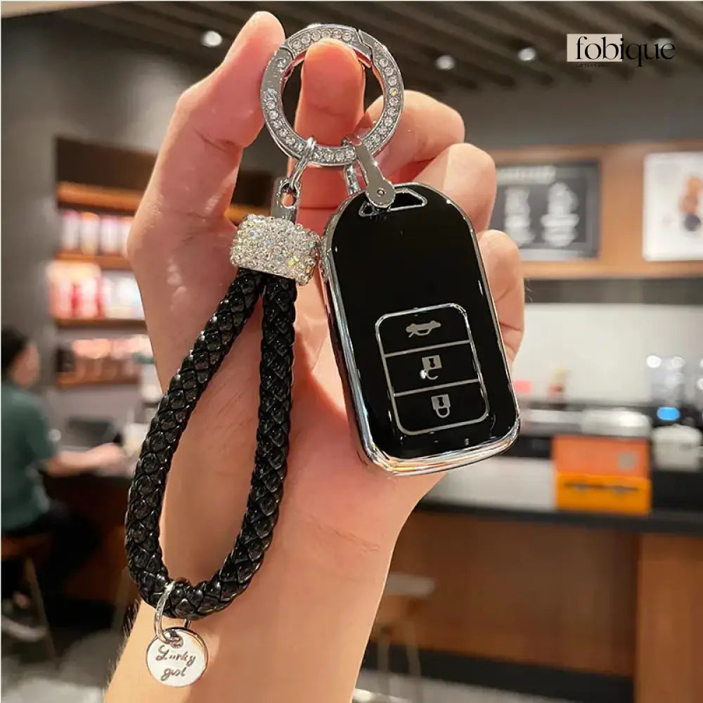 Elegant Collection | Car Key Cover Compatible with Honda N-Box, N-WGN, N-Van & more Fobique