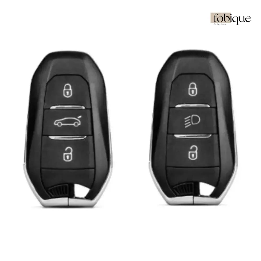 Elegant Collection | Car Key Cover Compatible with Citroën C4 Picasso, C4 Cactus & DS Models – 3-Button Smart Key Case Fobique