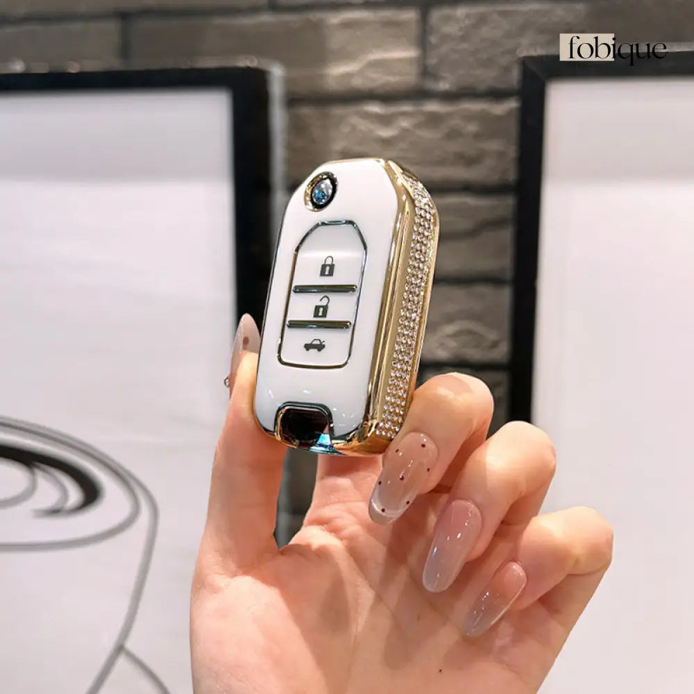 Royale Collection | Car Key Cover Compatible with Honda Civic Accord CR-V Pilot & more