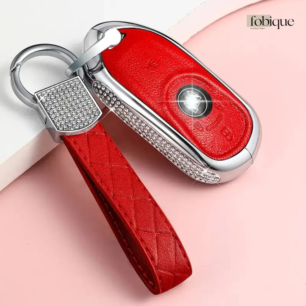 Royale Leather Collection | Car Key Cover Compatible with Buick Encore, Regal & More – Smart Key Fob Case Fobique