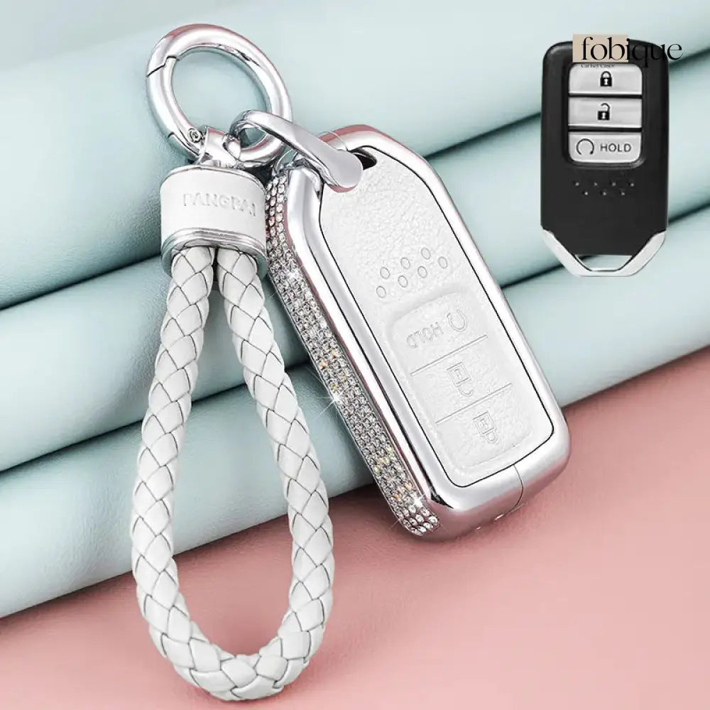 Royale Leather Collection | Car Key Cover Compatible with Honda Accord, Civic, Crosstour & more Fobique