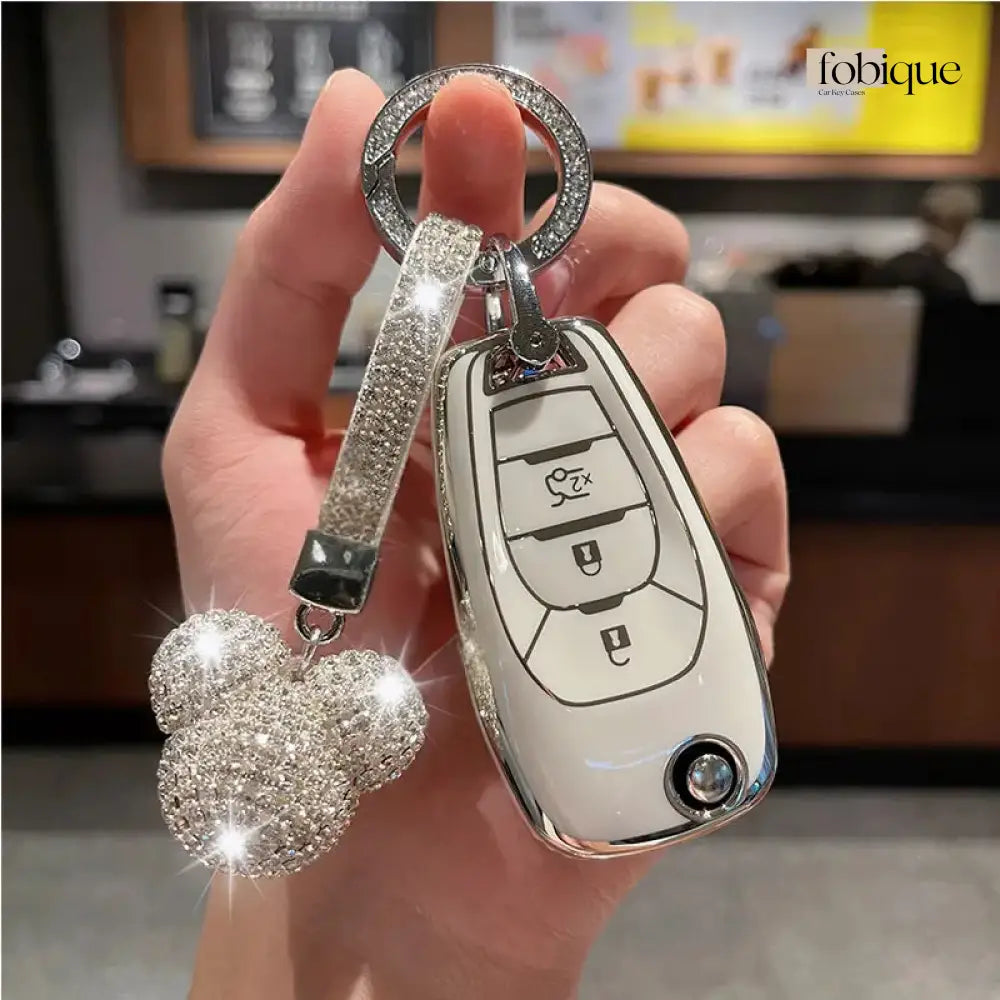 Supreme Collection | Car Key Cover Compatible with Chevrolet Trailblazer, S10, Onix & More Fobique