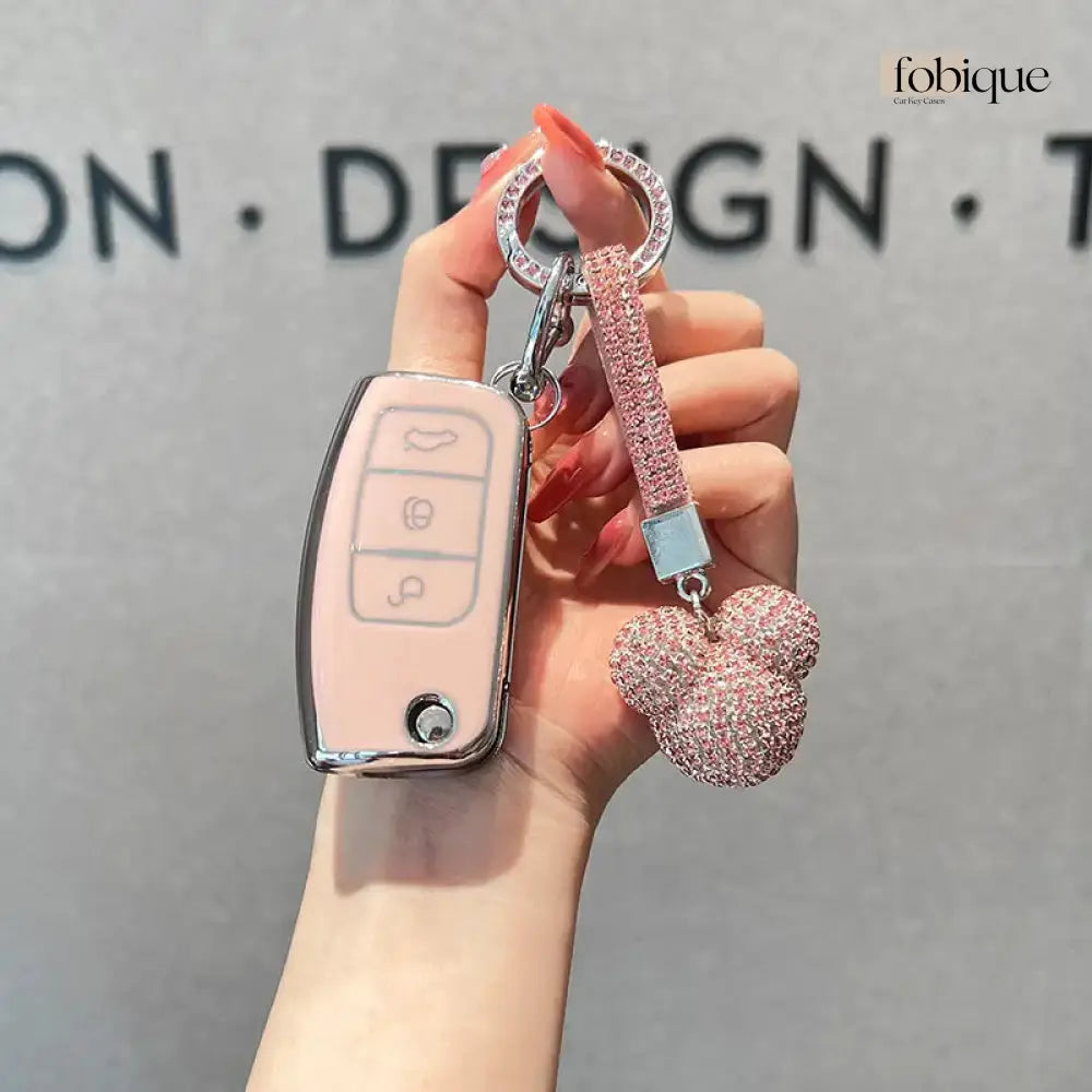 Supreme Collection | Car Key Cover Compatible with Ford Focus, Fiesta, Mondeo & more – 3-Button Smart Key Case Fobique