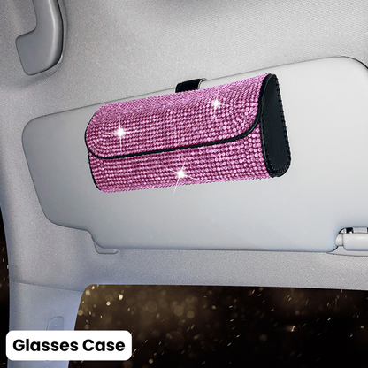 Complete Pink Sparkling Set – Seat Covers, Pillows, Steering Cover & More