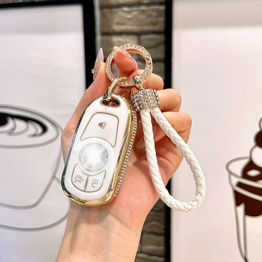 Collection Royale Leather | Étui pour clé de voiture compatible avec Buick Encore, Envision, Regal et autres – Étui pour clé intelligente