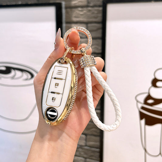 Collection Royale Leather | Étui pour clé intelligente Nissan Juke, Qashqai, Micra et plus encore 