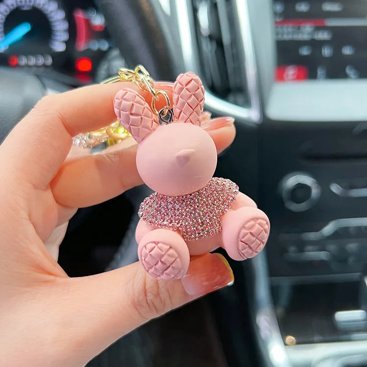 Bunny Keychain (Gold Edges)