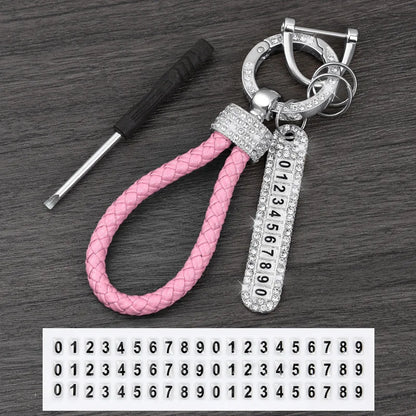 License Plate Keychain (Silver Edges)