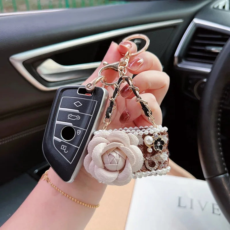 Camera Keychain (Gold Edges)