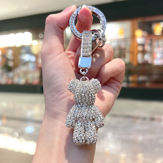 Bear Keychain (Silver Edges)