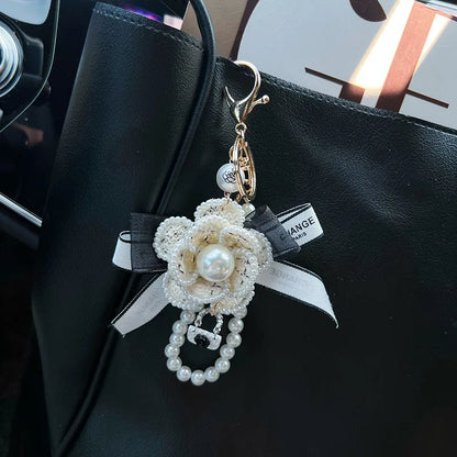 Camellia Keychain (Gold Edges)