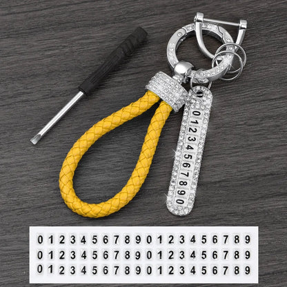 License Plate Keychain (Silver Edges)