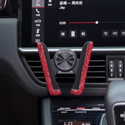 Rhinestone Phone Holder