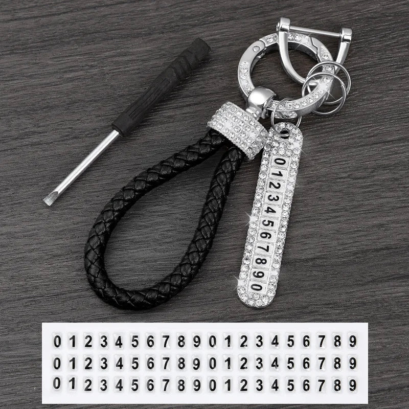 License Plate Keychain (Silver Edges)