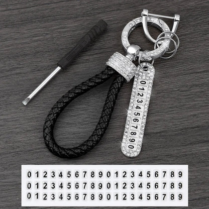 License Plate Keychain (Silver Edges)