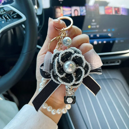 Camellia Keychain (Gold Edges)