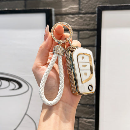 Collection Élégante | Étui pour clé de voiture compatible avec Toyota RAV4, Camry, Corolla et plus encore