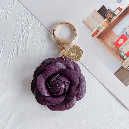 Flower Keychain (Gold Edges)