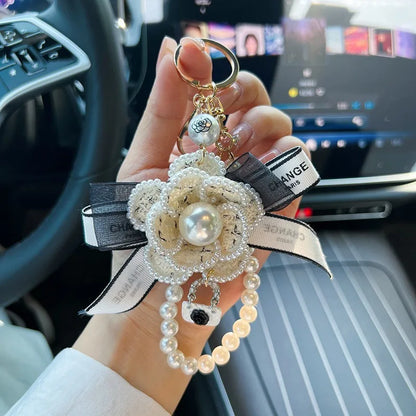 Camellia Keychain (Gold Edges)