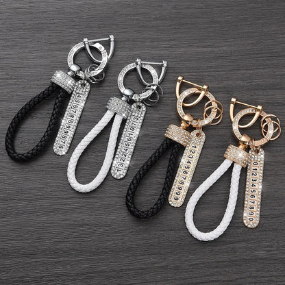 License Plate Keychain (Silver Edges)