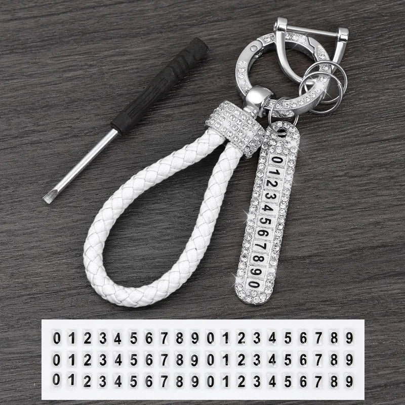 License Plate Keychain (Silver Edges)