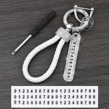 License Plate Keychain (Silver Edges)