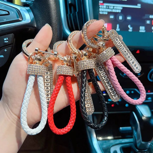 License Plate Keychain (Gold Edges)