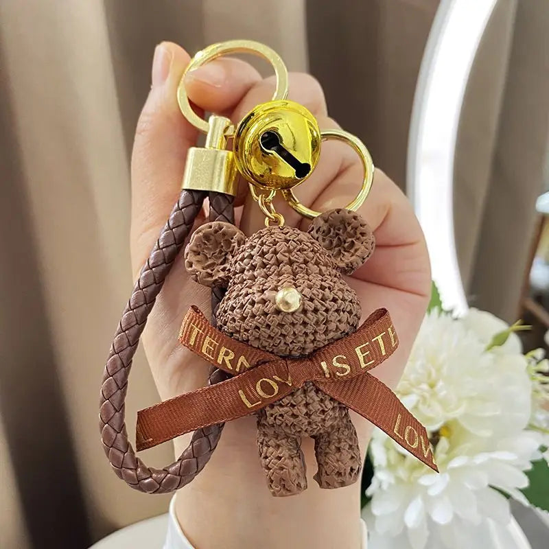 Bear Keychain (Gold Edges)
